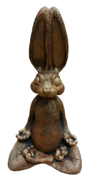 Фигурка Зайка ДЗЕН бронза 24*18*44 см Ф239б