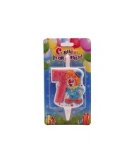 Свеча Цифра 7 Клоун 2987