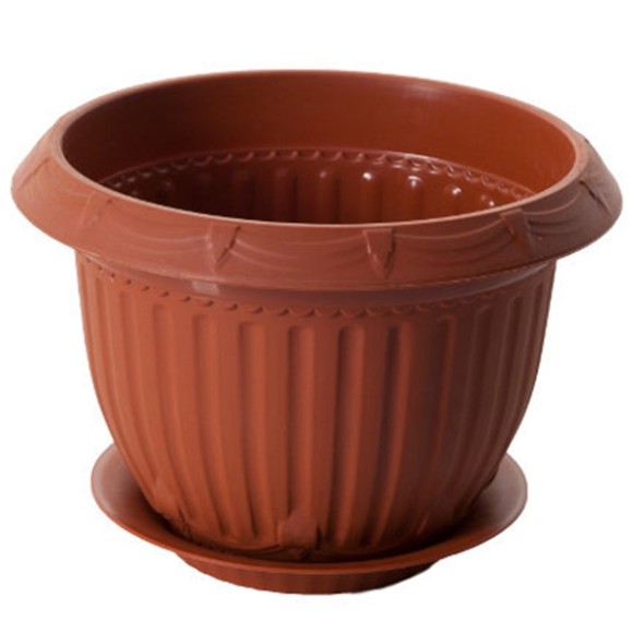 Горшок Байкал 6лит Терракот с поддоном