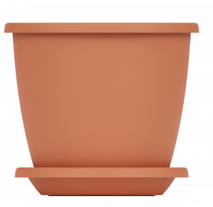 Горшок Афина 5,5лит Коричневый с поддоном М-6544 (БАШ)