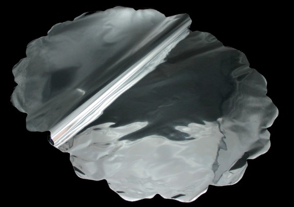 Салфетка металл Серебро D-50см (1/50шт) Цена за лист