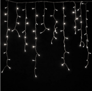Электрогирлянда Штора 4м Дождик Белый свет (дождик 40см+60см) Арт-1246