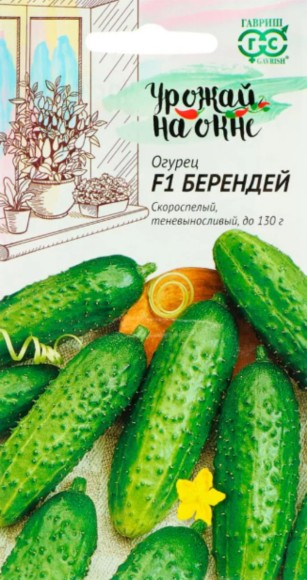 Огурец Берендей F1 ЦВ/П (ГАВРИШ) 10шт скороспелый партенокарпический комнатный