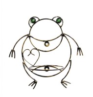 Подставка настенная Лягушка 40-1527 Чёрное Золото на 1 цветок Н- 33см