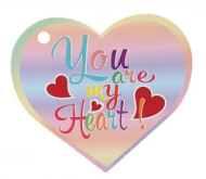 Валеентинка You are my heart мини Арт-2-79-14308 20шт