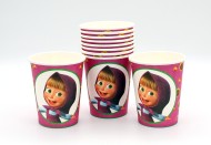 Стакан бумажный Маша и Медведь 225мл*10шт Арт-735439