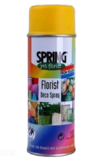 Спрей - краска для срезочных цветов Ярко-Жёлтая 400мл Арт-080