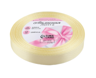 Лента Атласная 12мм*25ярд Ванильная
