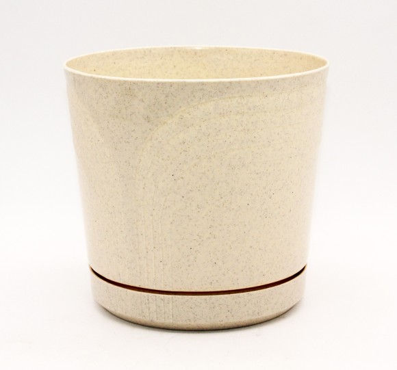 Горшок Корад D-260мм Белый с поддоном 8лит высота 25см