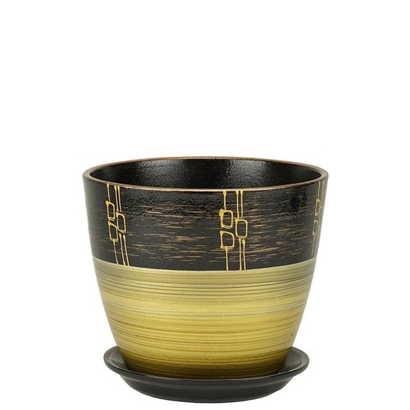 Кашпо Бутон №-РС-24 Ритм Бронза №1 (D-12см)