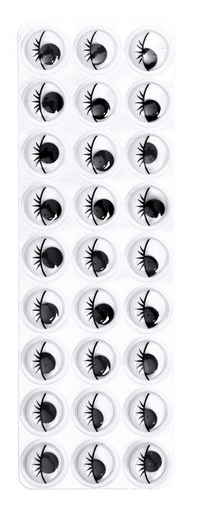 Набор Глазки на клеевой основе 12мм*27шт Арт-1565707 ЦЕНА ЗА НАБОР