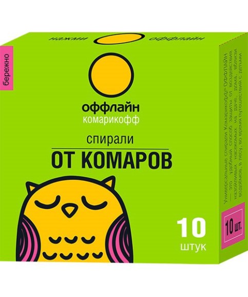 Спирали Комарикофф Бережно Мини 10шт (1уп/60шт) min 1шт