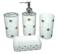 Набор для ванной комнаты 4 предмета Арт-HF-706-5 пластиковый
