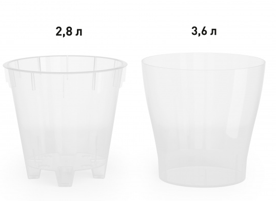 Горшок Лея для орхидей 3,6лит Прозрачный М-7884 Горшок Лея для орхидей 3,6лит Прозрачный М-7884