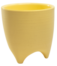 Горшок на ножках Де Коста 2,25лит Жёлтый мираж D-160мм (с дренажной системой) Горшок на ножках Де Коста 2,25лит Жёлтый мираж D-160мм (с дренажной системой)
