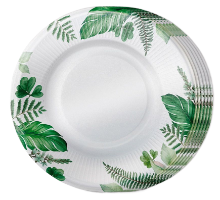 Тарелка бумажная Тропический шарм D-18см*6шт Арт-30000868