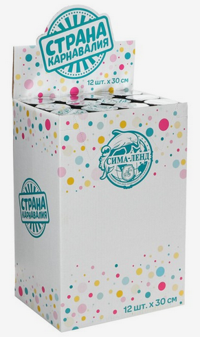 Пневмохлопушка 30см Золотая Арт-3471103