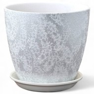 Кашпо Бутон №-РС-70 Шёлк Белый №-4 (D-21см)