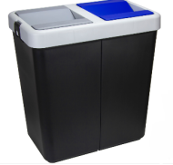 Контейнер универсальный 2-х секционный 70лит (35л+35л) М-2484