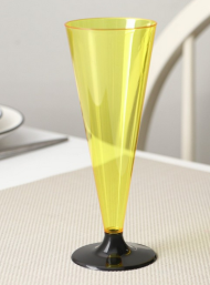 Фужер одноразовый Конус 150мл 6шт Жёлтый Арт-9379134