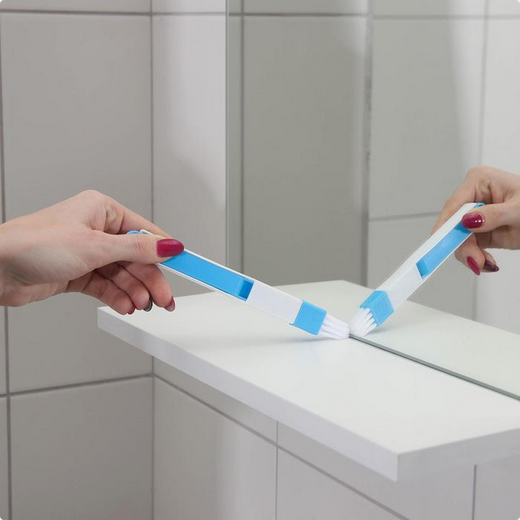 Щетка-кисть для очистки окон и узких проёмов Долянас совочком-скребком Арт-5531374(Н-16см)