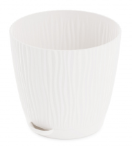 Горшок Флис 0,7лит Белый М-8426 с прикорневым поливом