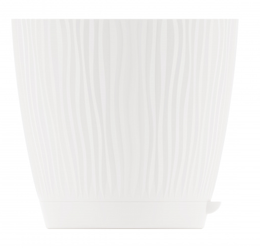 Горшок Флис 0,7лит Белый М-8426 с прикорневым поливом