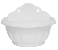 Горшок настенный Ирис 3лит Белый с поддоном