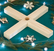 Подставка для Ёлки d=40мм крестовина Дерево Арт-644651