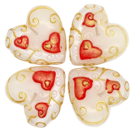 Свеча Сердечки с Завитком 0543