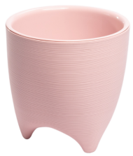 Горшок на ножках Де Коста 2,25лит Розовая пудра D-160мм (с дренажной системой)