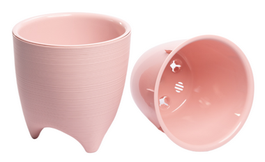 Горшок на ножках Де Коста 2,25лит Розовая пудра D-160мм (с дренажной системой) Горшок на ножках Де Коста 2,25лит Розовая пудра D-160мм (с дренажной системой)
