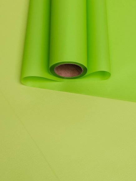 Пленка матовая однотонная Идеал Салатовая 60см/10м Пленка матовая однотонная Идеал Салатовая 60см/10м
