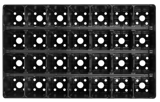 Палета для рассады квадратные 28 ячеек 300мл (530*320мм)