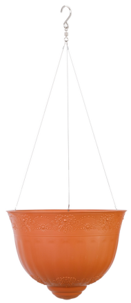 Горшок Венеция подвесной 10лит Коричневый М-9131 (с подвесом - трос)