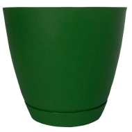 Горшок Камея 3,2лит Зелёный с поддоном (D-182мм)