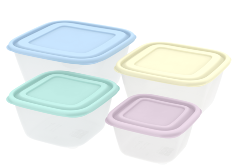 Набор Контейнеров пищевых Прованс №-2 4шт (0,6л/1л/1,7л/2,5л)