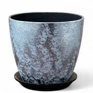 Кашпо Бутон №-РС-72 Шёлк Серый №-3 (D-18см)
