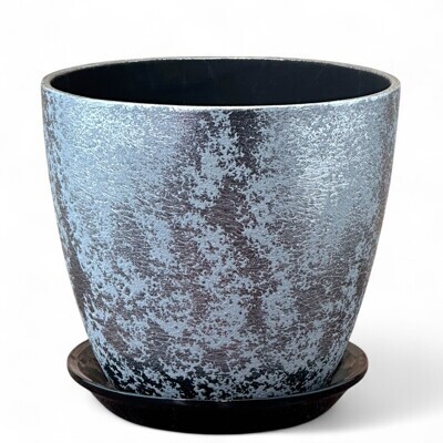 Кашпо Бутон №-РС-72 Шёлк Серый №-3 (D-18см)