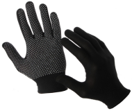 Перчатки Х/Б Точка Черные Greengo (1уп/12пар) Арт-7660767