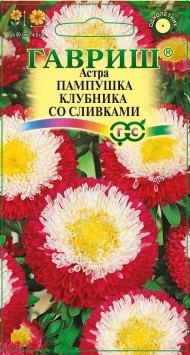 Цветы Астра Пампушка Клубника со сливками ЦВ/П (ГАВРИШ) 0,3гр помпонная однолетник 50см Цветы Астра Пампушка Клубника со сливками ЦВ/П (ГАВРИШ) 0,3гр помпонная однолетник 50см