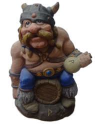 Фигурка копилка Викинг с флягой вуньо цветной Арт-Кп009 35см