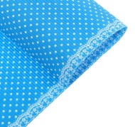 Бумага гофре листами Горошек белый на голубом 50*70см 807919 1/28шт