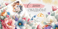 Конверт для денег С Днем свадьбы Арт-3.0000590