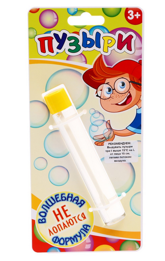 Мыльные пузыри нелопающиеся Микс 33мл 7866792