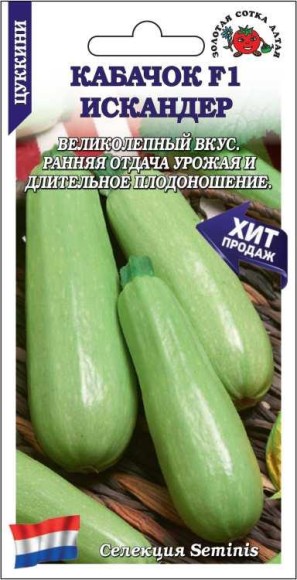 Кабачок Искандер F1 ЦВ/П (СОТКА) 5шт раннеспелый