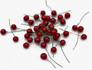 Декор на проволоке Ягодки Маленькие 20шт Цена за штуку