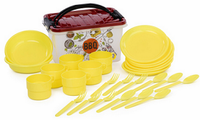 Набор посуды для Пикника Гурман 7лит (6 персон) М-3058