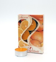 Свеча гильза Ароматизир Апельсин Набор 6шт*12гр