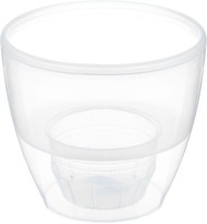 Горшок Santino DECO Twin 4лит D-20см Прозрачн (с дренажной системой)